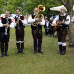 Musikgruppe spielt bei der Firmenfeier